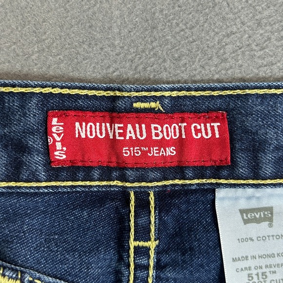 Levis 515 Jeans Womens Size 10 MIS Bootcut Dark Wash 100% Cotton Western USA - Picture 2 of 13